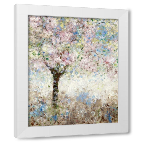 Cherry Blossoms I White Modern Wood Framed Art Print by Craven, Katrina