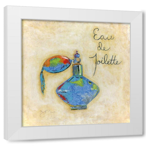 Toilette White Modern Wood Framed Art Print by Tava Studios