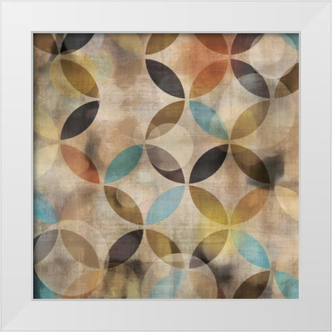 Bokeh Pattern IV White Modern Wood Framed Art Print by Craven, Katrina