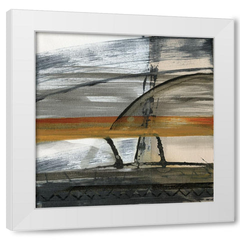 Brown Settlement I White Modern Wood Framed Art Print by Jill, Susan