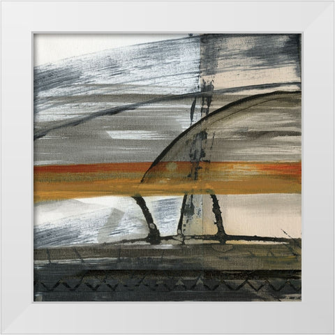 Brown Settlement I White Modern Wood Framed Art Print by Jill, Susan