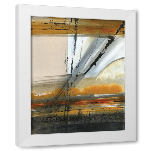 Brown Settlement III White Modern Wood Framed Art Print by Jill, Susan