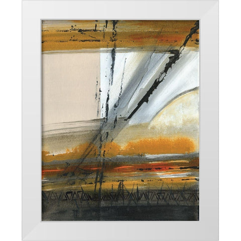 Brown Settlement III White Modern Wood Framed Art Print by Jill, Susan