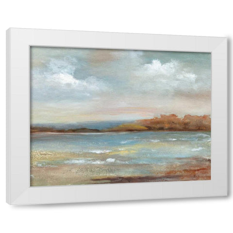 Ocean Breeze I White Modern Wood Framed Art Print by Nan