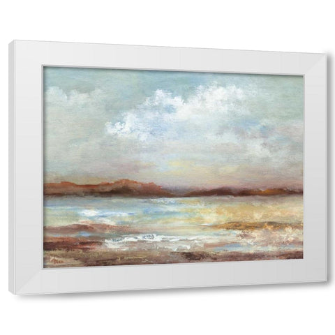 Ocean Breeze II White Modern Wood Framed Art Print by Nan