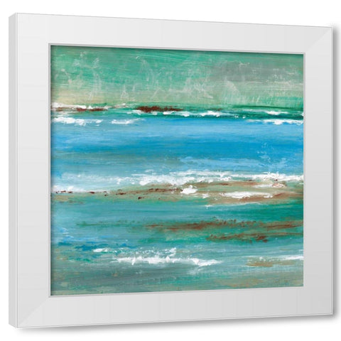 Tidal Pool II White Modern Wood Framed Art Print by Tava Studios