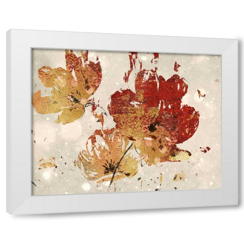 Splash of Spring I White Modern Wood Framed Art Print by Nan