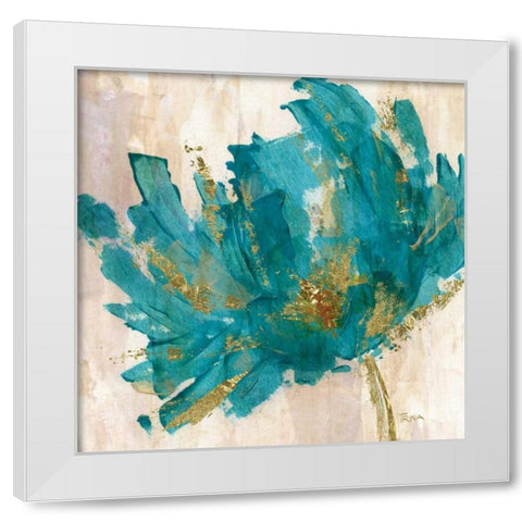 Blue Infusion II White Modern Wood Framed Art Print by Craven, Katrina