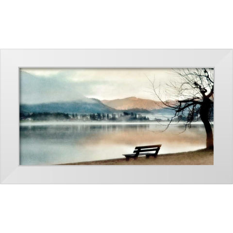 Inner Peace White Modern Wood Framed Art Print by Weisz, Irene