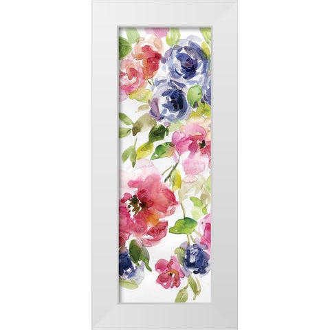 Watercolor Cascade I White Modern Wood Framed Art Print by Robinson, Carol