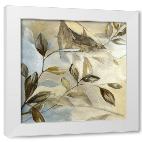 Spring Fling I White Modern Wood Framed Art Print by Nan