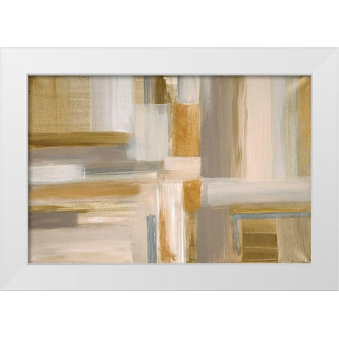 Fields I White Modern Wood Framed Art Print by Jill, Susan
