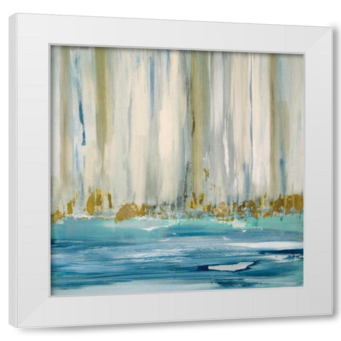 Mountain Water I White Modern Wood Framed Art Print by Jill, Susan