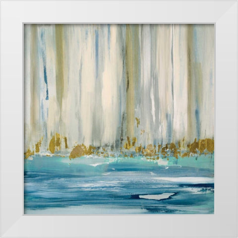 Mountain Water I White Modern Wood Framed Art Print by Jill, Susan