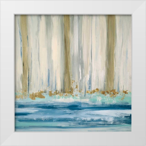 Mountain Water II White Modern Wood Framed Art Print by Jill, Susan