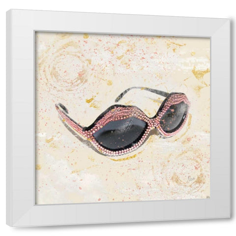 Femininity III White Modern Wood Framed Art Print by Nan