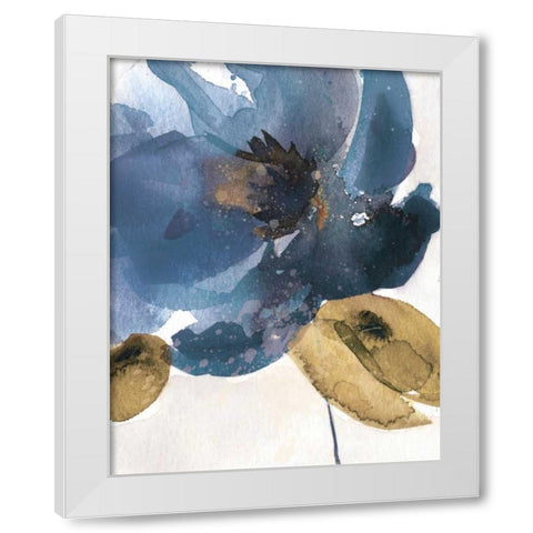 Blue Note I White Modern Wood Framed Art Print by Robinson, Carol