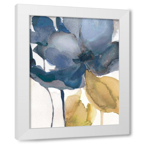 Blue Note II White Modern Wood Framed Art Print by Robinson, Carol