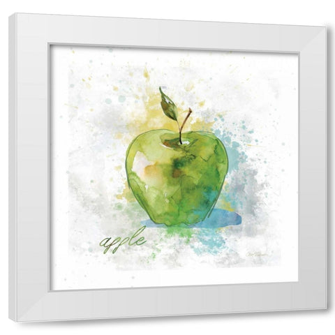 Fresh Apple White Modern Wood Framed Art Print by Robinson, Carol