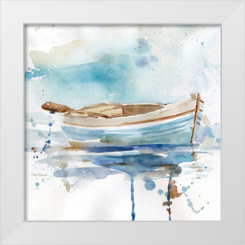 Malibu Marina I White Modern Wood Framed Art Print by Robinson, Carol