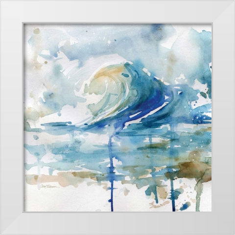 Malibu Surf II White Modern Wood Framed Art Print by Robinson, Carol