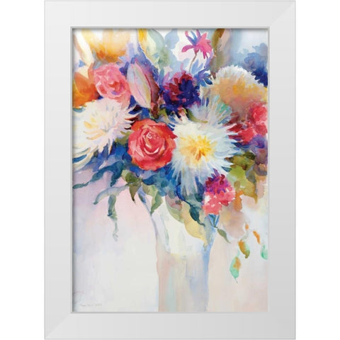 Impromptu Party II White Modern Wood Framed Art Print by Troise Heidel, Theresa