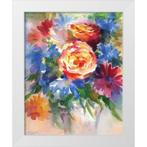 Endless Summer White Modern Wood Framed Art Print by Troise Heidel, Theresa