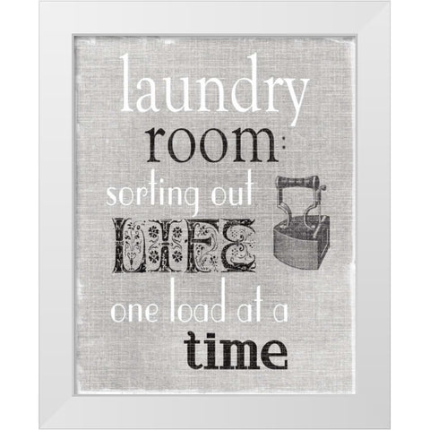 Sorting Out Life White Modern Wood Framed Art Print by Robinson, Carol