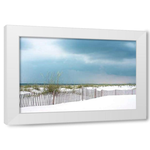 Sunset Isle I White Modern Wood Framed Art Print by Delimont, Danita