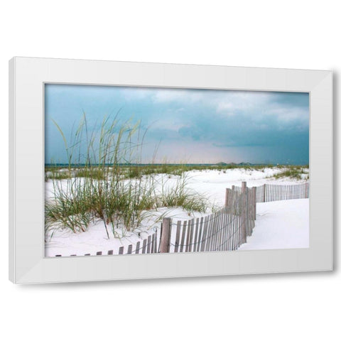 Sunset Isle II White Modern Wood Framed Art Print by Delimont, Danita