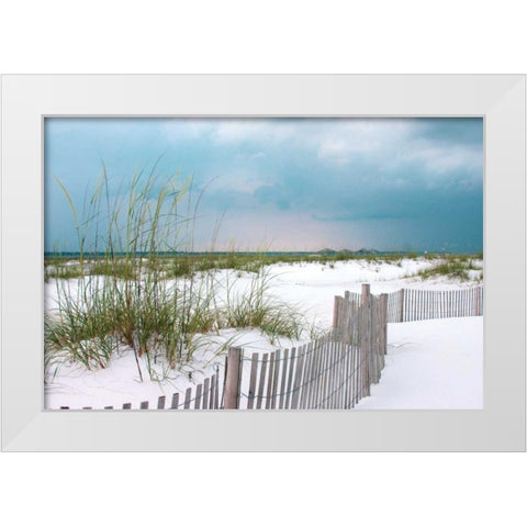 Sunset Isle II White Modern Wood Framed Art Print by Delimont, Danita