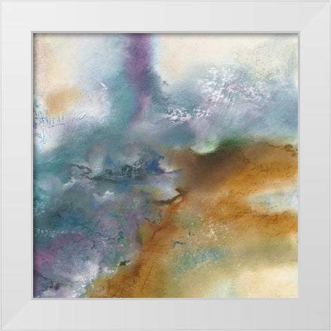 Moonstone I White Modern Wood Framed Art Print by Olson, Norm