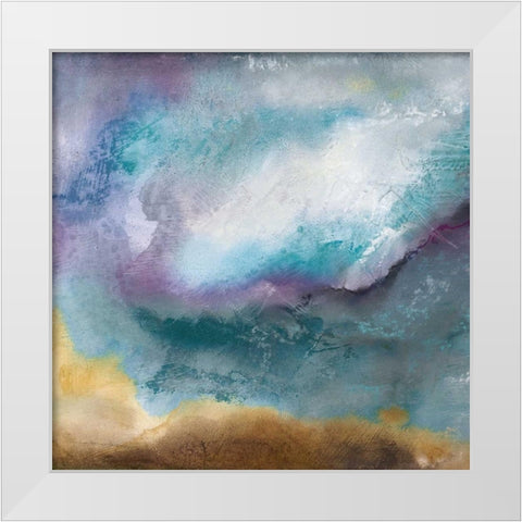 Moonstone II White Modern Wood Framed Art Print by Olson, Norm