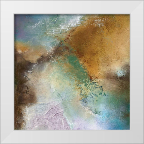 Moonstone III White Modern Wood Framed Art Print by Olson, Norm