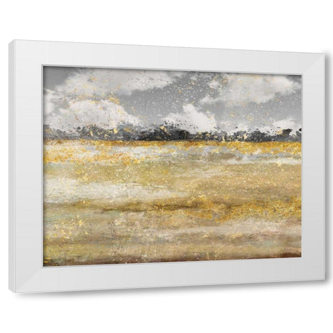 Meadow Shimmer I White Modern Wood Framed Art Print by Nan