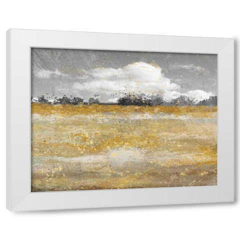 Meadow Shimmer II White Modern Wood Framed Art Print by Nan