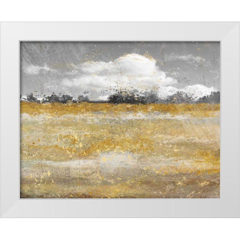 Meadow Shimmer II White Modern Wood Framed Art Print by Nan