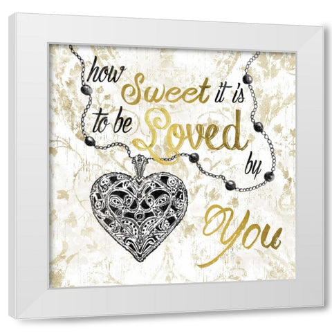 How Sweet It Is White Modern Wood Framed Art Print by Robinson, Carol