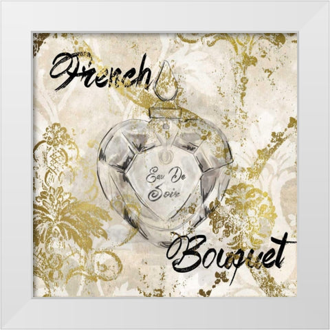 Fench Bouquet White Modern Wood Framed Art Print by Robinson, Carol