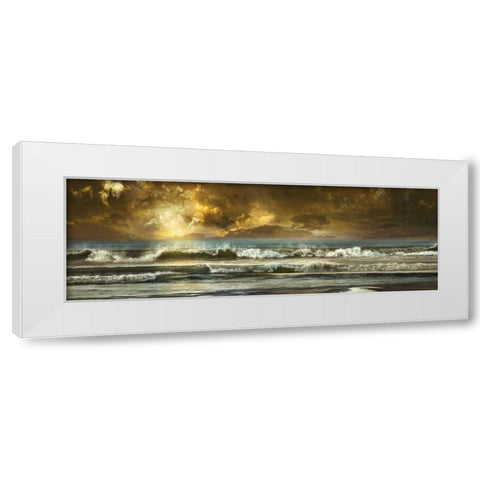 Vista White Modern Wood Framed Art Print by Calascibetta, Mike