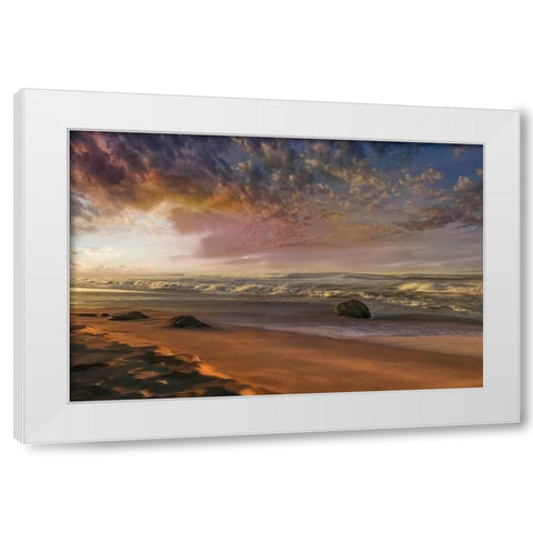 Summer Magic White Modern Wood Framed Art Print by Calascibetta, Mike