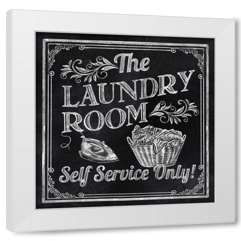 Self Service White Modern Wood Framed Art Print by Knutsen, Conrad