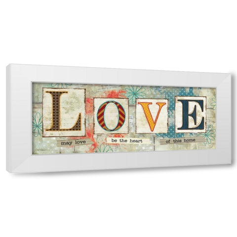 Wise Words of Love White Modern Wood Framed Art Print by Robinson, Carol