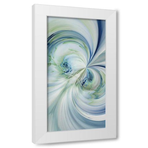 Dahlia Duo White Modern Wood Framed Art Print by Delimont, Danita