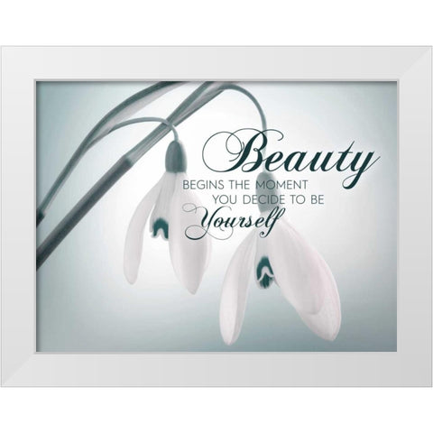 Beauty In White Modern Wood Framed Art Print by Delimont, Danita