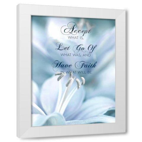 Have Faith White Modern Wood Framed Art Print by Delimont, Danita