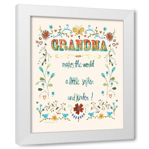 Grandma White Modern Wood Framed Art Print by Robinson, Carol