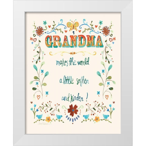 Grandma White Modern Wood Framed Art Print by Robinson, Carol