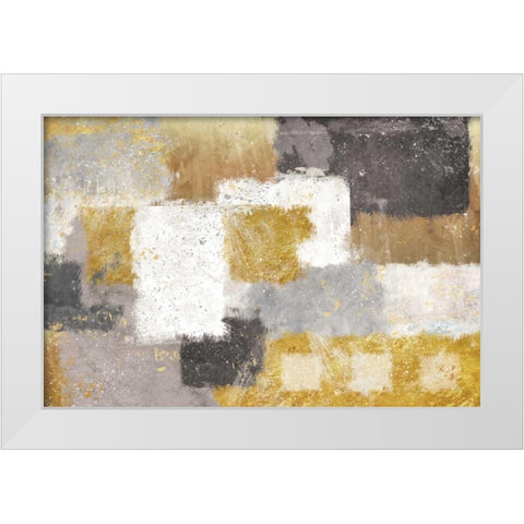 Neutrelle White Modern Wood Framed Art Print by Nan