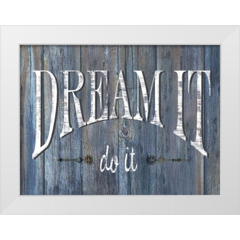 Weathered Wood White Modern Wood Framed Art Print by Donovan, Kelly